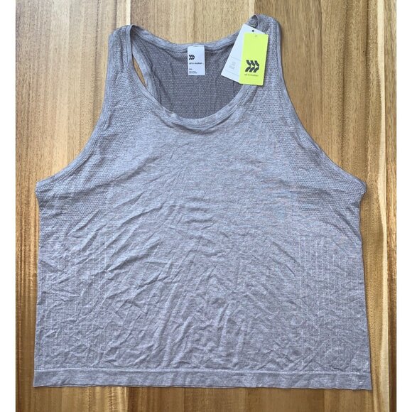 All In Motion Womens Seamless Tank Heathered Gray Sleeveless Athletic Wear XXL - Picture 4 of 9